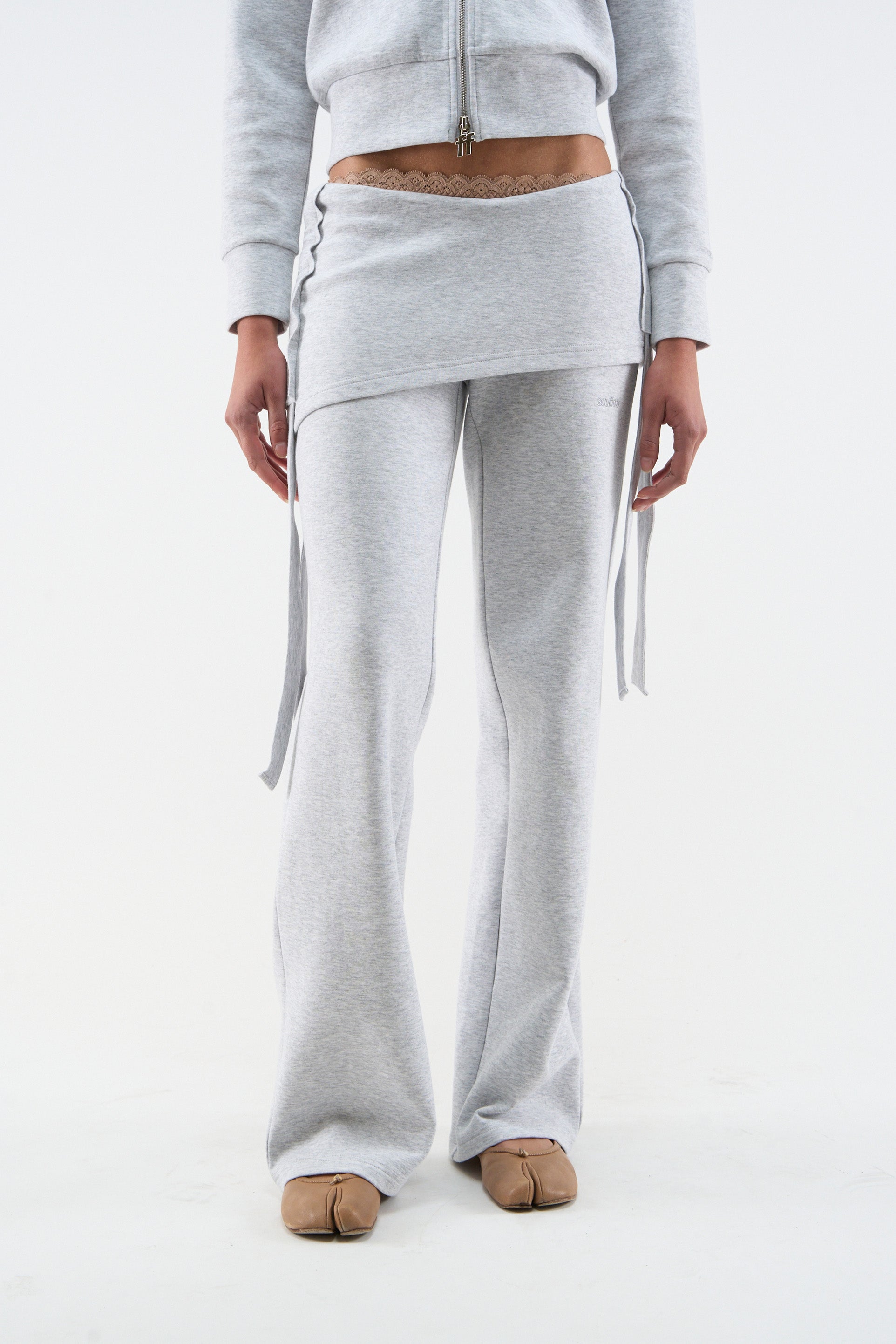 Cozy Grey Melange Pants